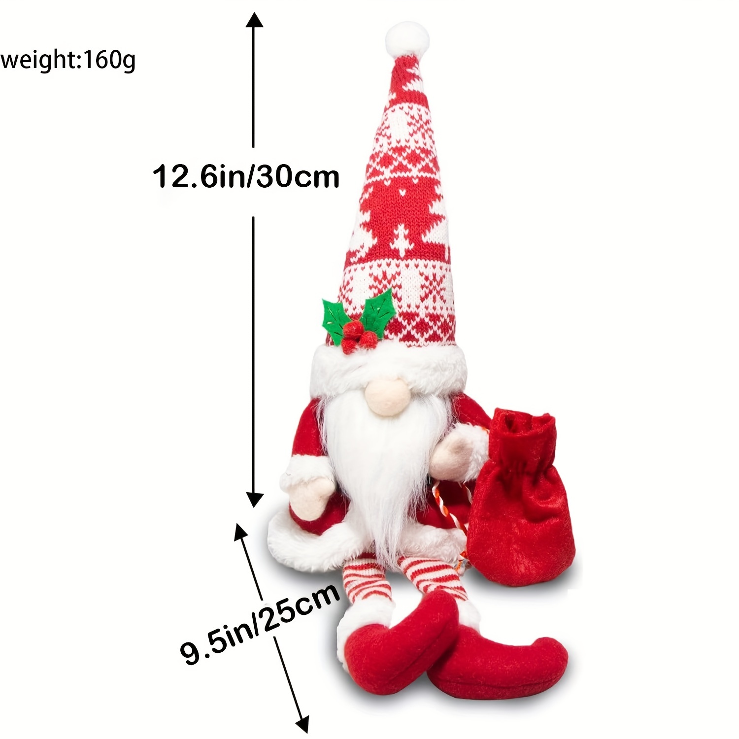 Halloween Plush Gnome, Handmade Swedish Tomte Elf Scandinavian Nisse Plush Gnomes Ornaments for Halloween Farmhouse Home Kitchen Decor, Kids Unisex