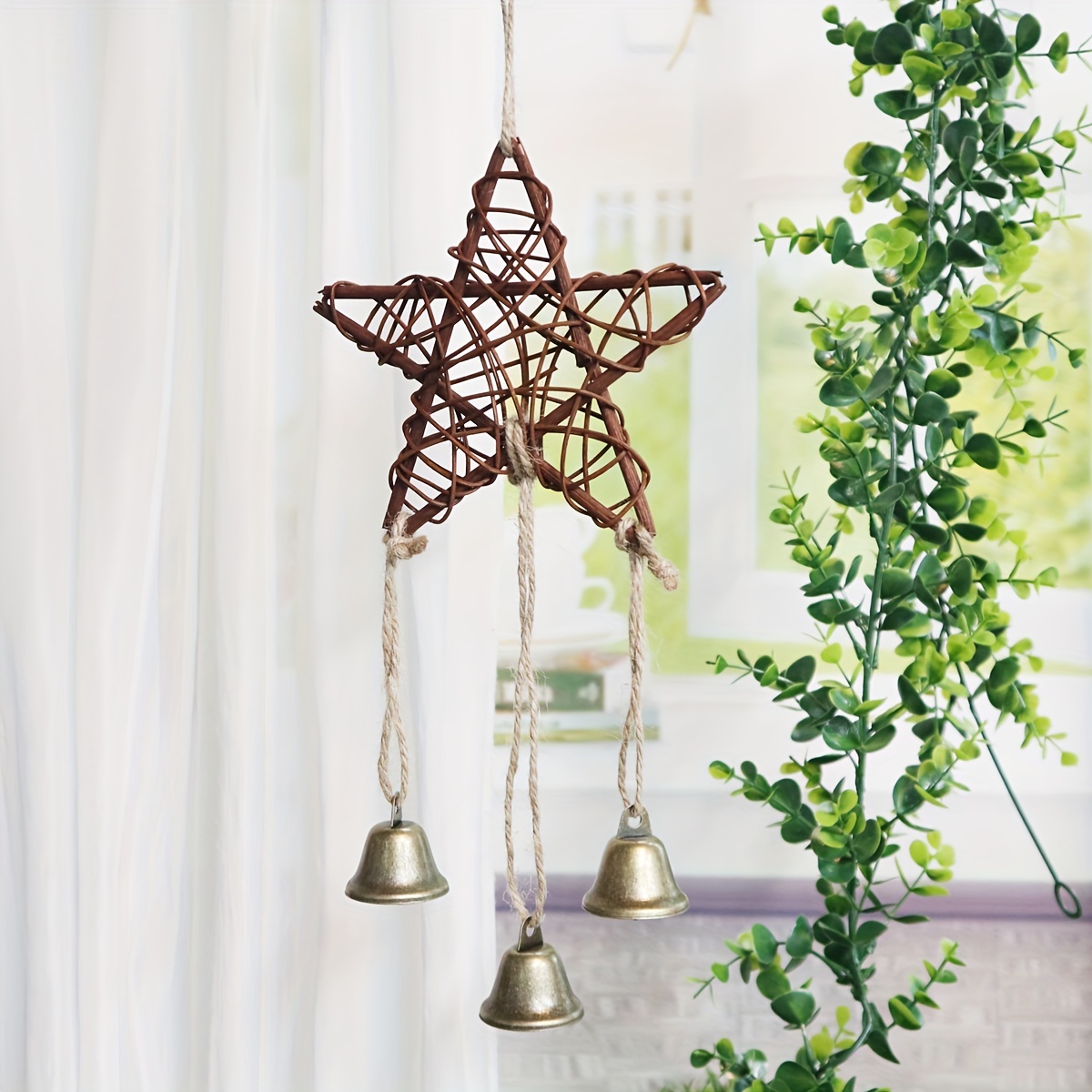 Witch Bells Wreath, Hanging Bells for Door Protection, Green Witch Bells,  Door Hangers, Door Ornament, Pagan Gifts