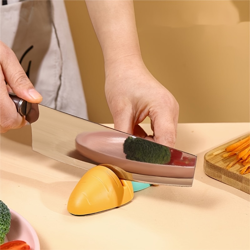 Kit d'affûtage de couteaux, système d'affûtage de couteaux à angle fixe,  angle solide de conception à rotation à 360 ° avec 6 pierres à aiguiser