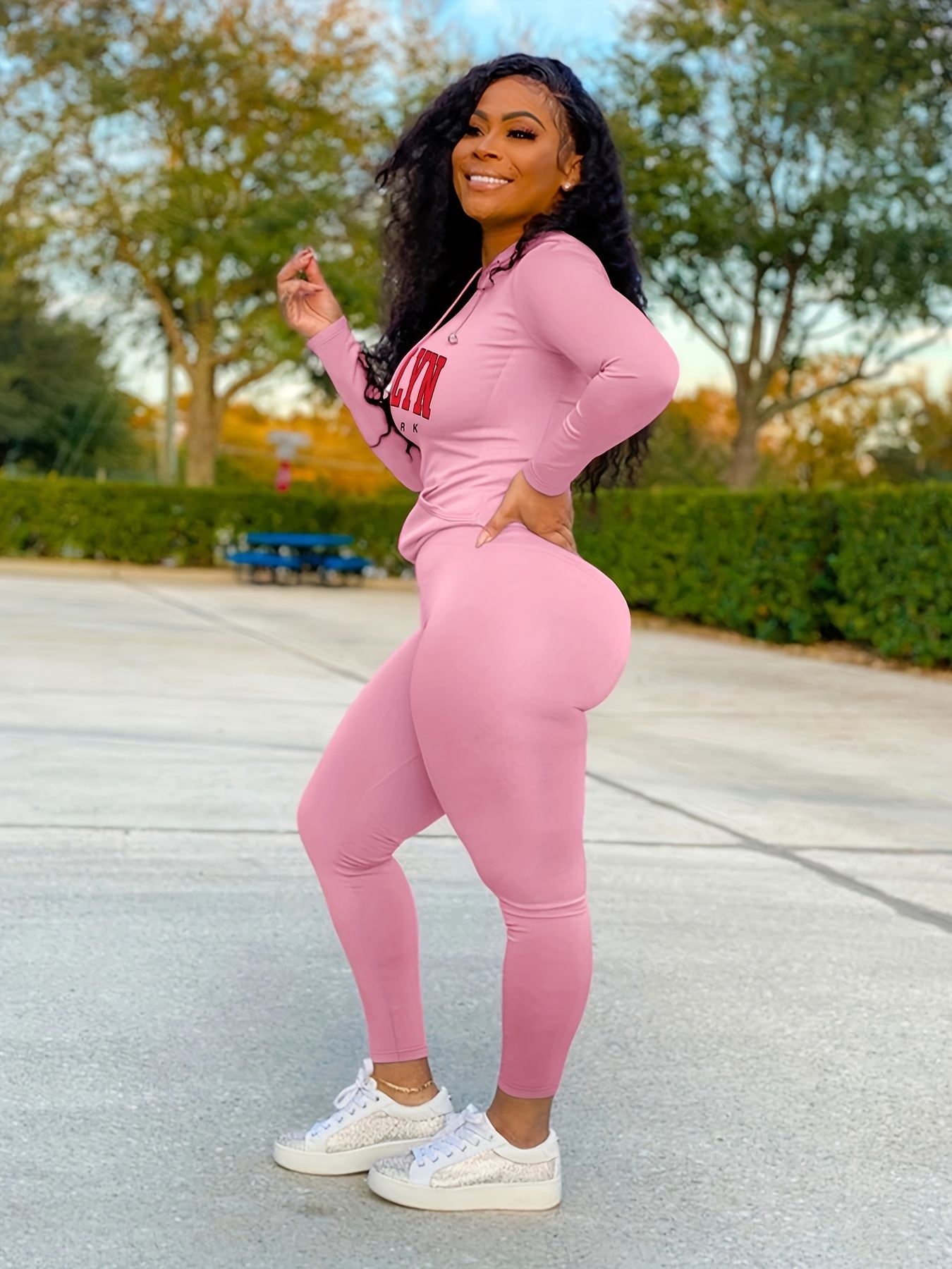 Outfits with pink leggings best sale