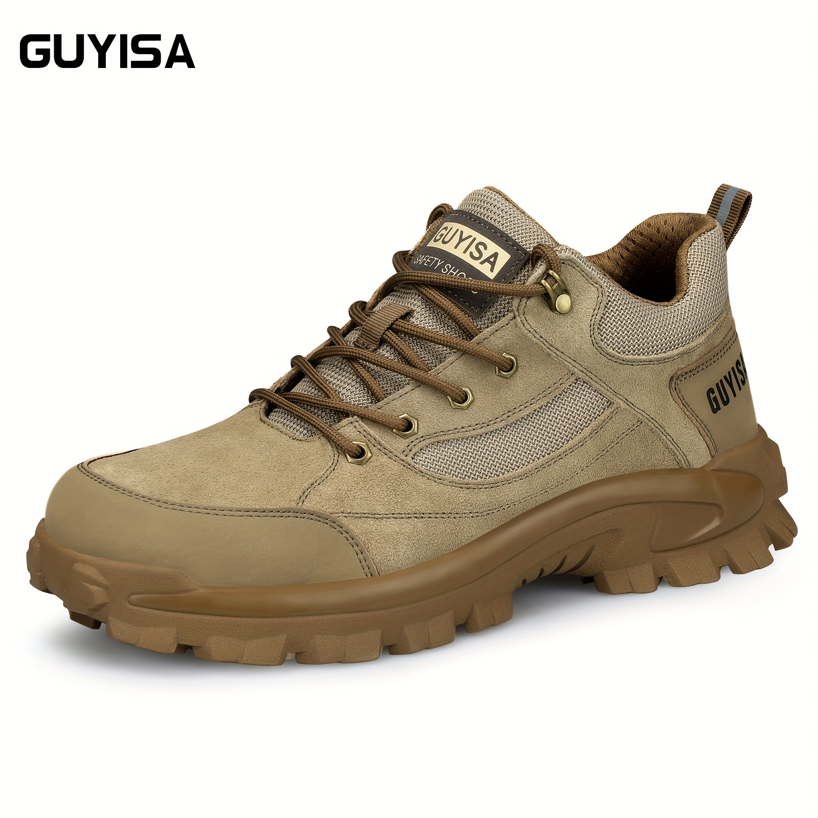 Mens Suede Work Safety Shoes Puncture Proof Anti Skid Steel Toe Work Shoes  Industrial Construction Sneakers - Men's Shoes - Temu United Kingdom