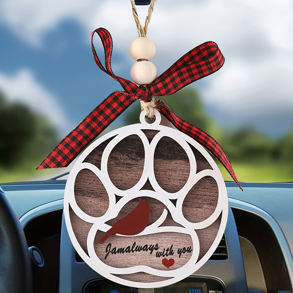 Car Rearview Mirror Pendant Ornament Car Animal Craft - Temu