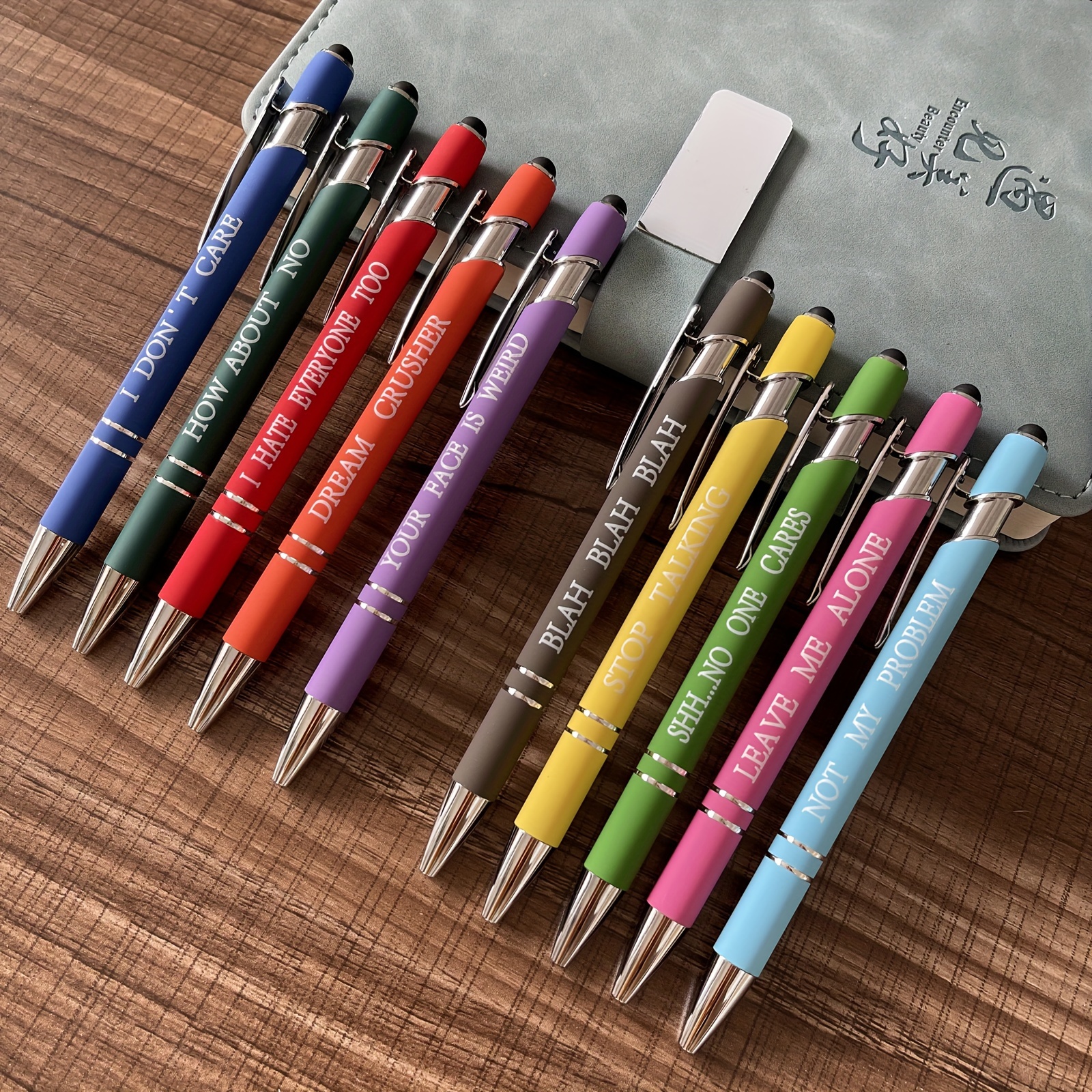 Funny Color Condenser Touch Ballpoint Pen Set Office - Temu