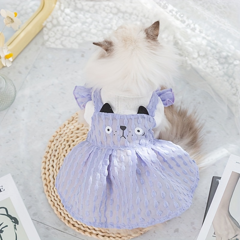 Cute Cat Dress Pet Skirts Comfortable Soft Puppuy Cats Dog Princess Dress  Party