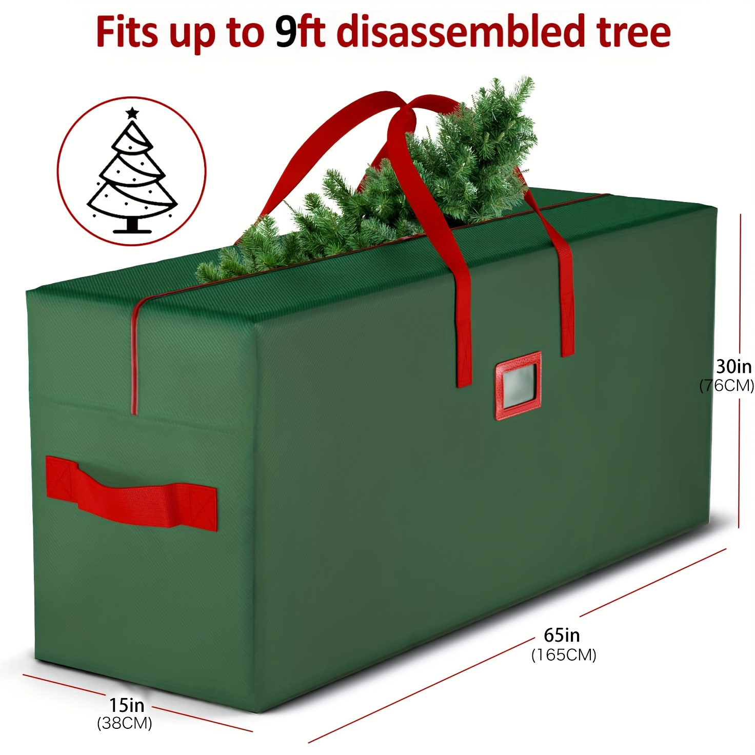 Borsa per Albero di Natale, Borsa Portaoggetti per Albero di Natale per  7.5FT. Alberi, Borsa per la Conservazione di Alberi di Natale Artificiali