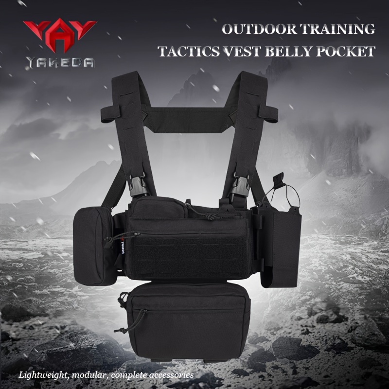 Outdoor Tactical Vest Accessory MOLLE Strip Tactical Abdomen Bag