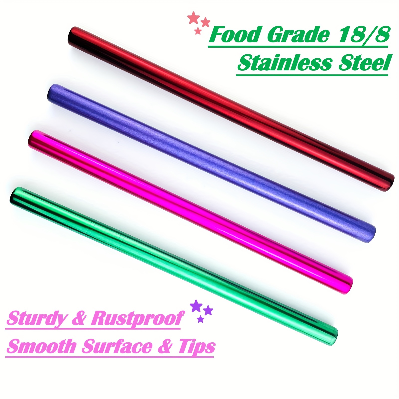 Bubble Tea Straw Reusable Boba Straws With Case And Cleaning - Temu