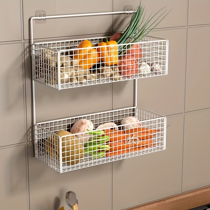 Plastic Shower Caddy Bathroom Kitchen Self-adhesive Wall Mount Shelf Basket  for