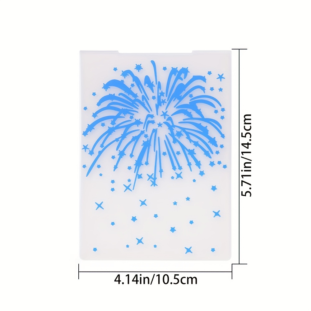 Gorgeous Fireworks Diy Stencils Wall Painting Scrapbook - Temu