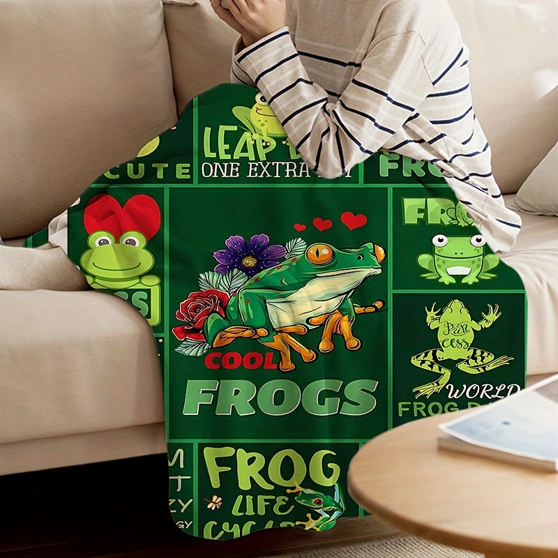 Frog Blanket Men And Women Frog Gift Soft And Comfortable - Temu