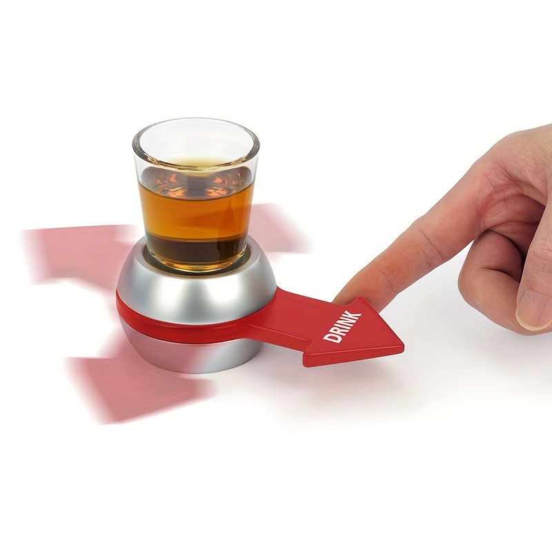 1pc Spin The Shot With Red Arrow Shot Spinner Drinking Game