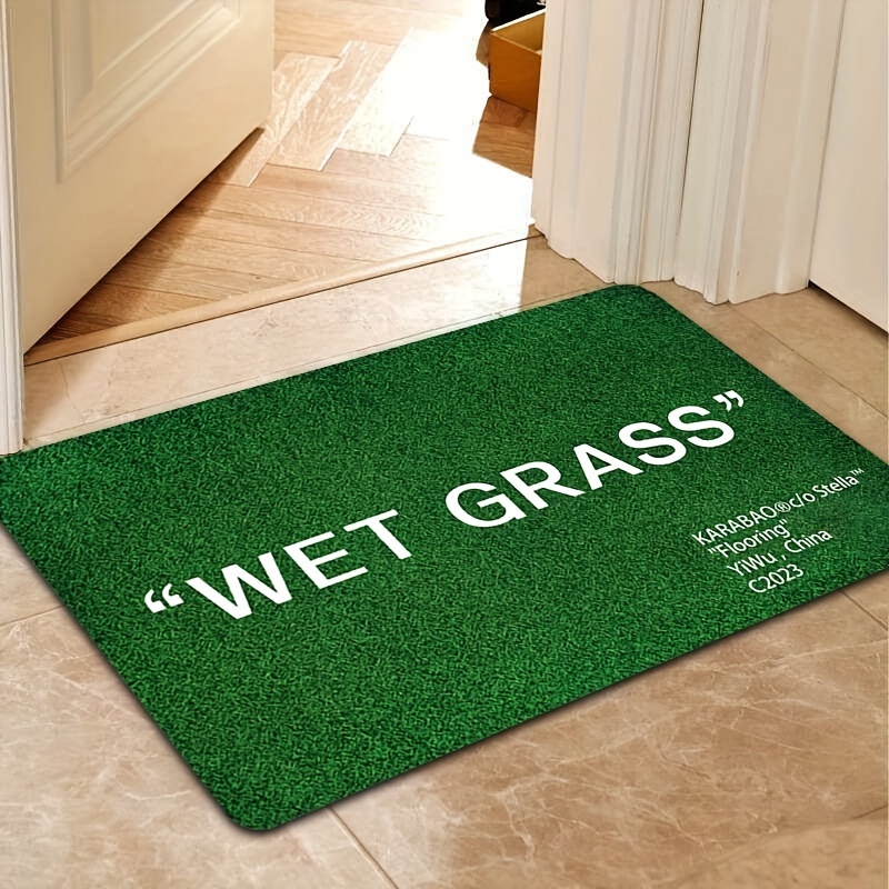 Wet Grass Area Rug, Living Room Decor Carpet, Bedroom Bedside Bay