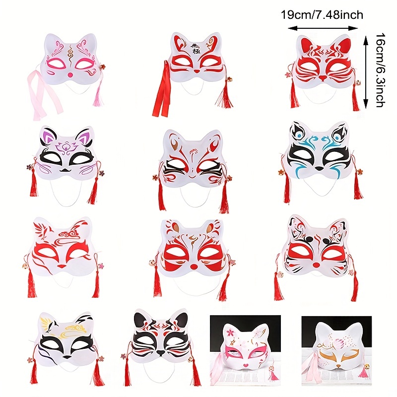 1pc, Mezza Maschera Di Gatto Volpe, Accessori Per Spettacoli, Maschera Per  Il Viso, Maschera Per Il Cosplay, Maschera Per Feste, Accessori Per Il