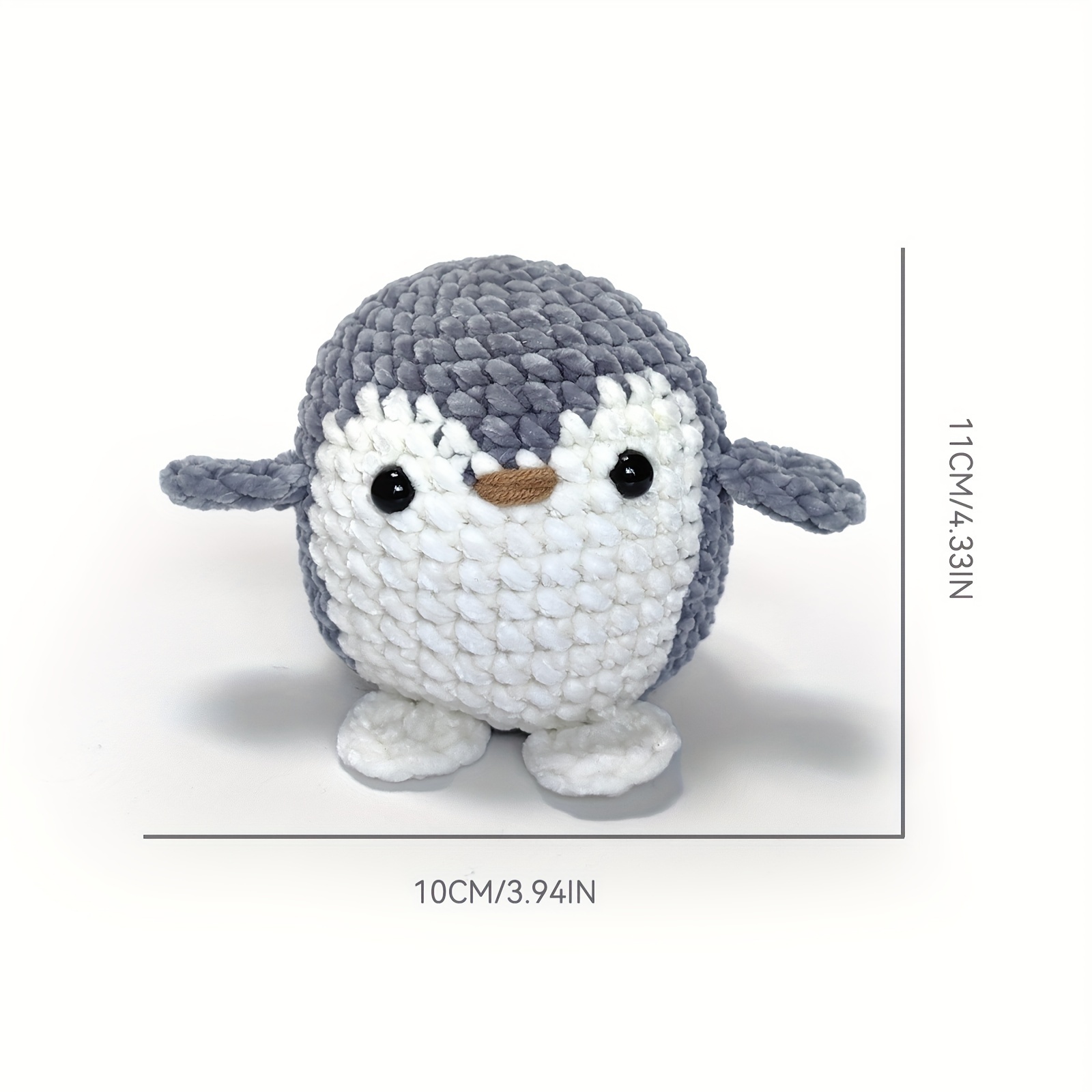 TLKKUE 2/3/4pcs Penguin Crochet Knitting principianti kit con filati di  cotone fili aghi gancio