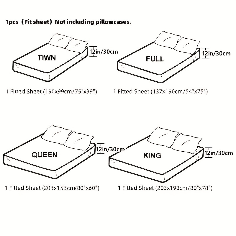 Soft Fleece Fitted Sheet for Bedroom and Hotel, Dustproof, Hypoallergenic