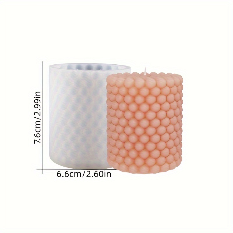 Silicone Bubble Column Candle Mold, Silicone Cylindrical Candles
