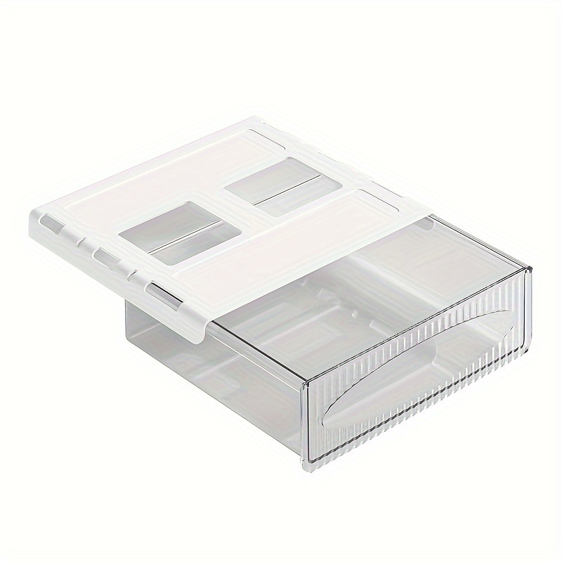 1pc Scatola Di Archiviazione Sotto Scrivania, Scatola Di Archiviazione  Monocolore, Scatola Di Contenitori Per Cancelleria In Plastica,  Organizzatore A Cassetto Autoadesivo, Scatola Di Archiviazione Nascosta,  Per Casa Scuola Ufficio - Temu Italy