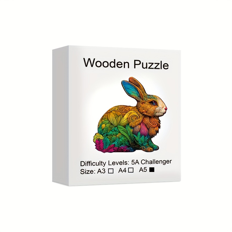 Rabbit & Bunny Wooden Puzzle