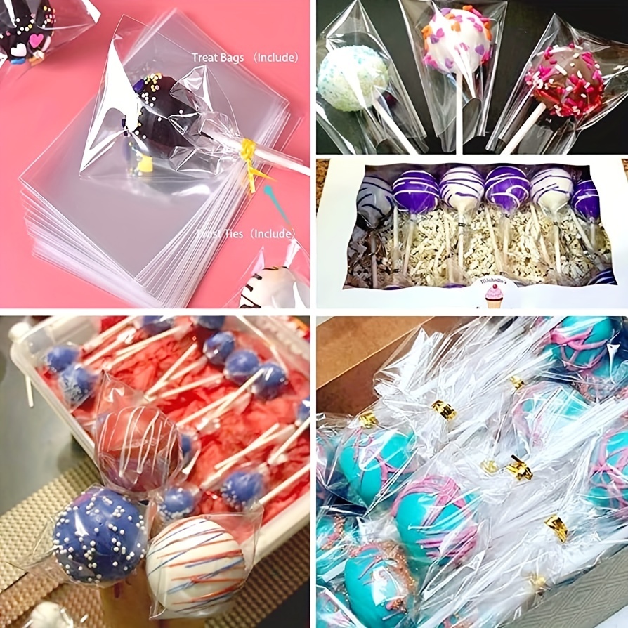 100 Sticks/pack, Hollow Plastic Tube Lollipop Plastic Stick Candy Stick  Cake Insert Card Accessories DIY Party Candy Stick