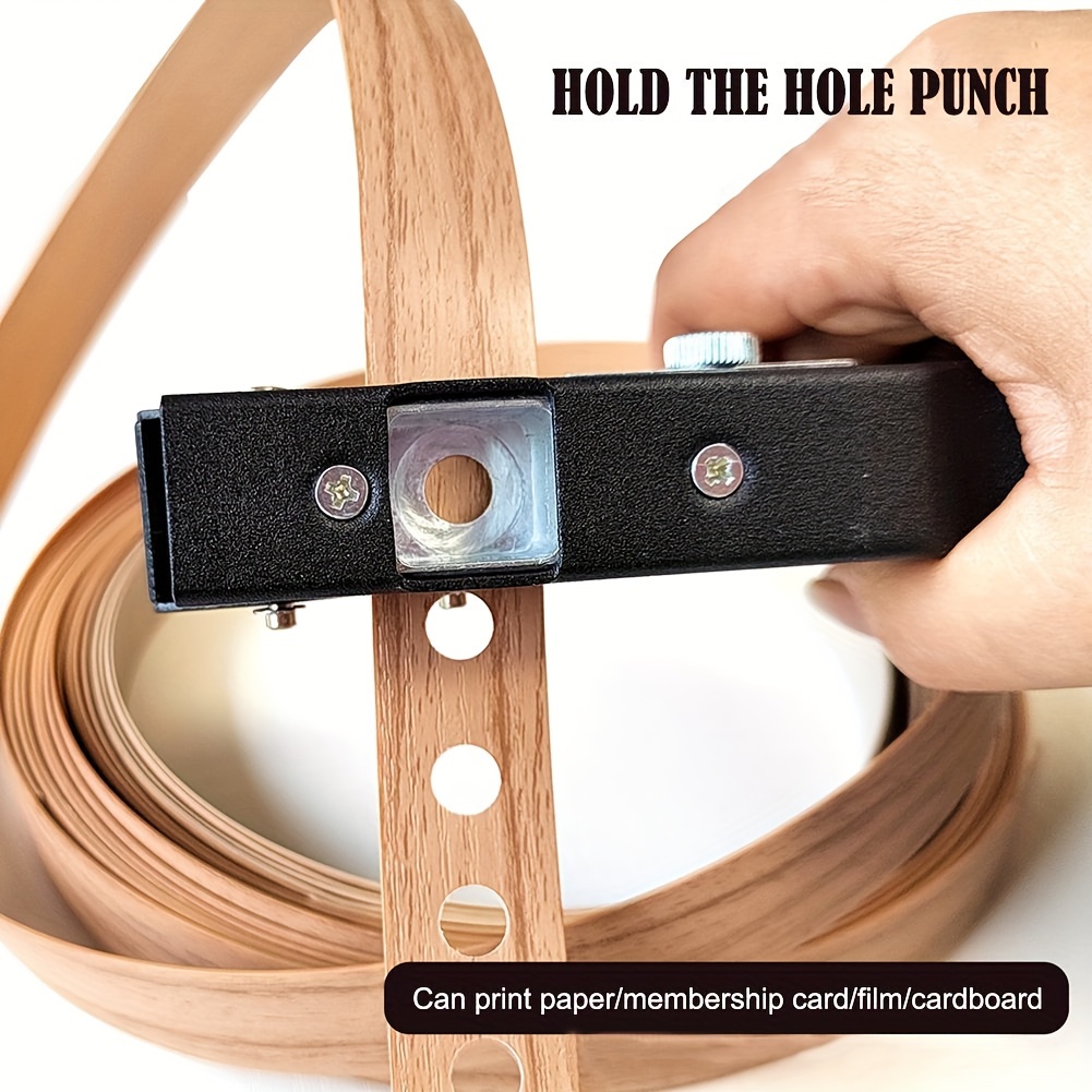 1pc manual edge band puncher plier 8 10mm hole masking plier plastic sheet paper pvc card punching tool Product details 6