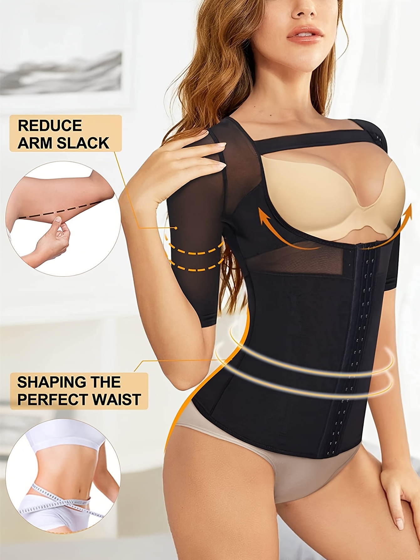 Women Bodysuit Waist Trainer Full Body Shaper Tummy Control Slimming  Shapewear Open Bust Corset Tank Tops 