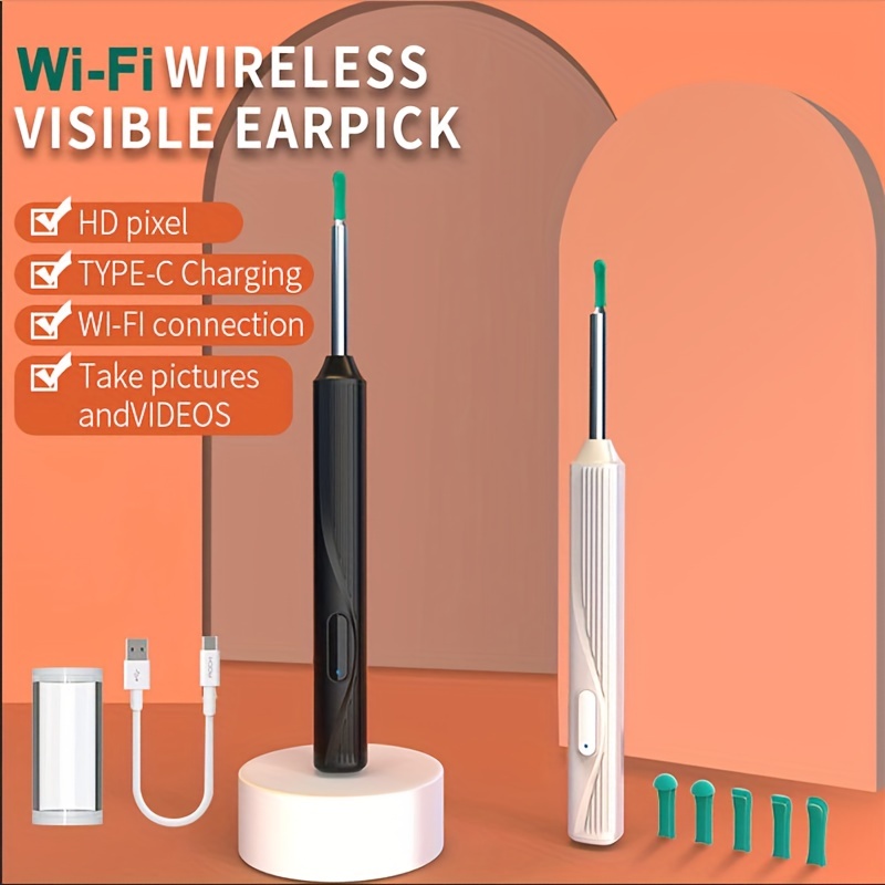 Wireless Wifi Intelligent Visual Digging Ear Spoon Otoscope - Temu