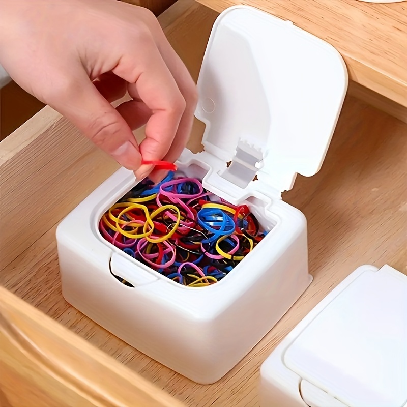 1pc Desktop Press Storage Box Make Up Q Tip Box Mini Stud - Temu