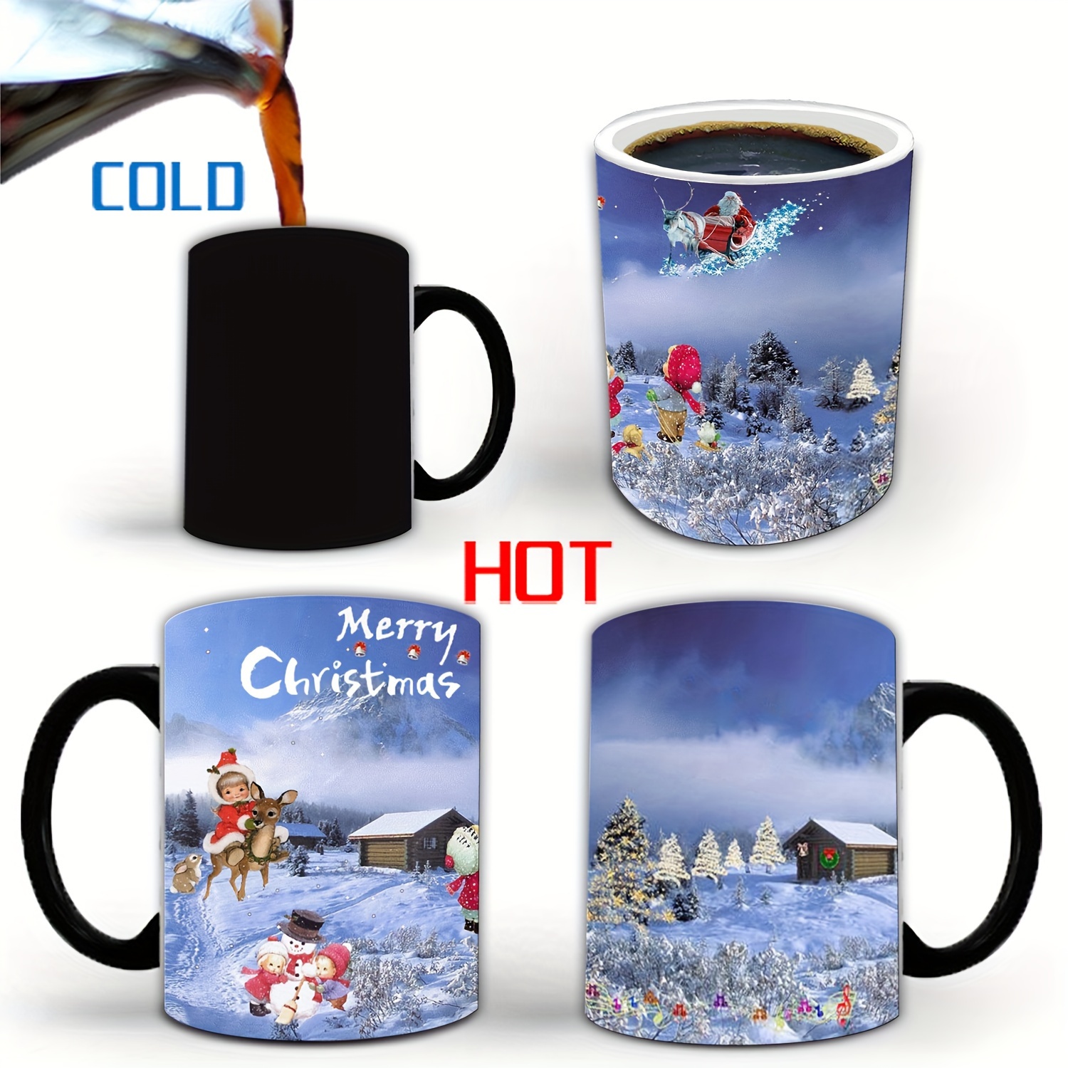 Magic Ceramic Coffee Tea Milk Hot Cold Heat Sensitive Color