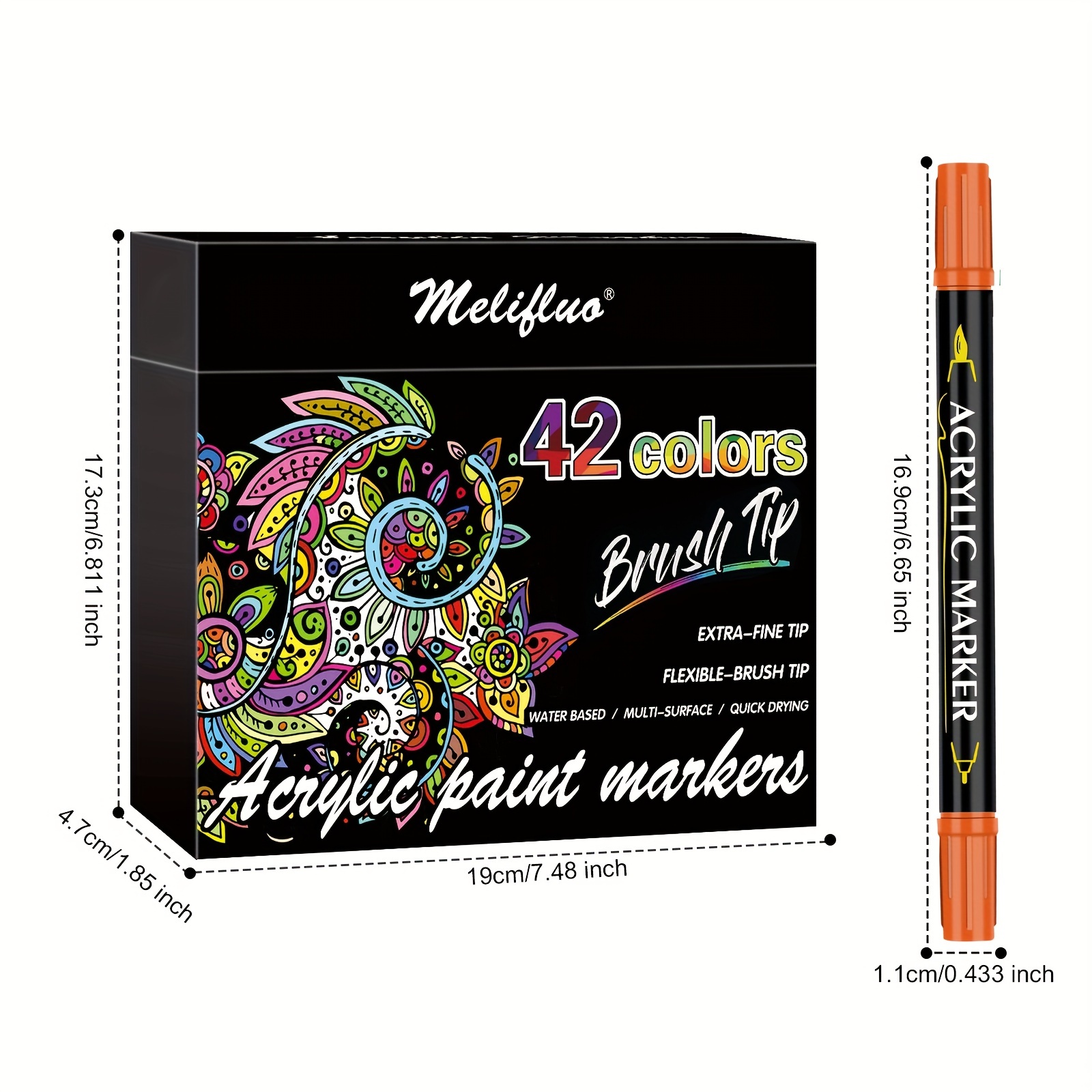 Colors Acrylic Double Tip Acrylic Paint Marker Pens Fine - Temu