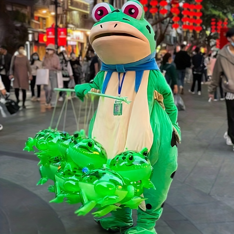 Frog Mascot Costume Cosplay Cartoon Doll Costume Adult Walking