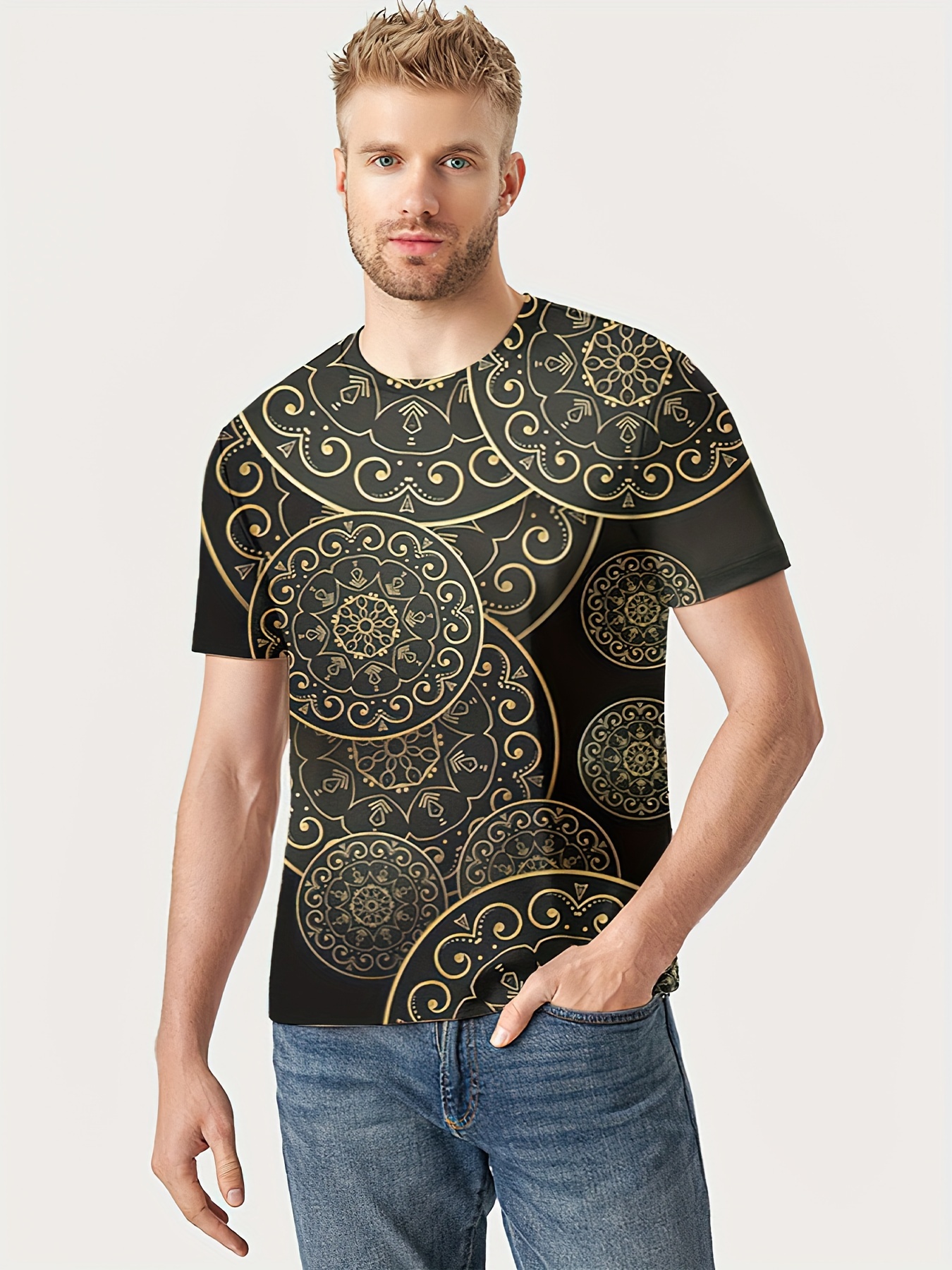 Guys Paisley Print Shirt Without Tee  Paisley print shirt, Stylish shirts  men, Fashion casual tops