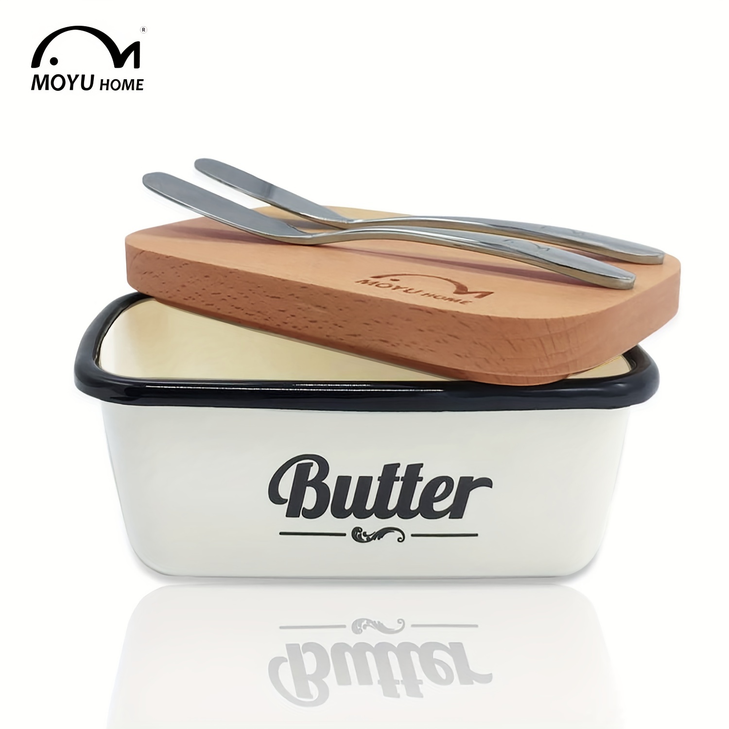 Butter Dish, Butter Dish with Lid and Knife, Plastic Butter Dishes,  Airtight Butter Container Covered Butter Dish, Butter Container Holds for  Home