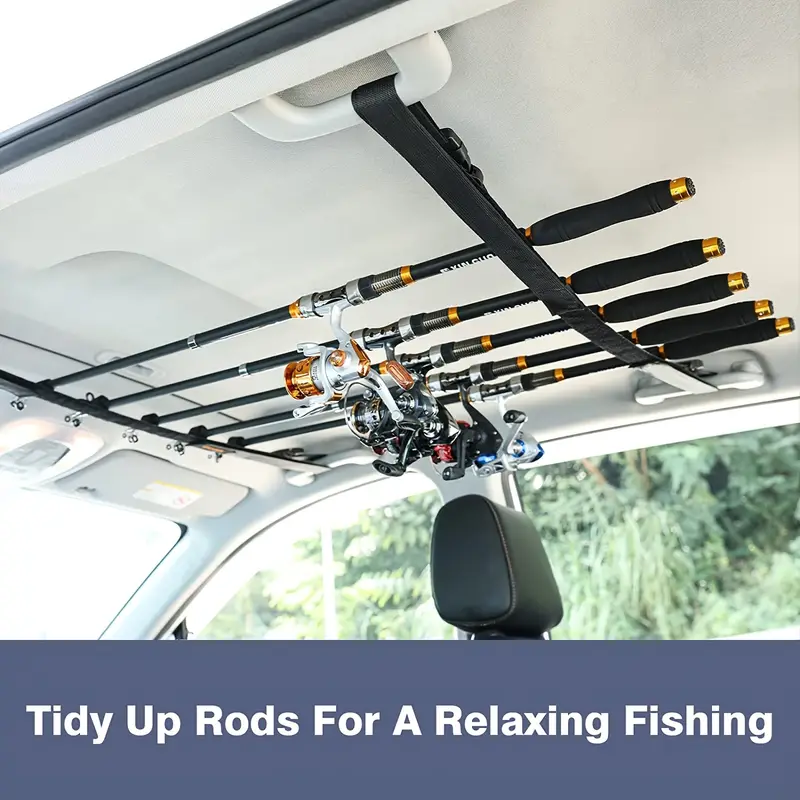 Adjustable Vehicle Fishing Rod Holder Car Pole Carrier Belt - Temu
