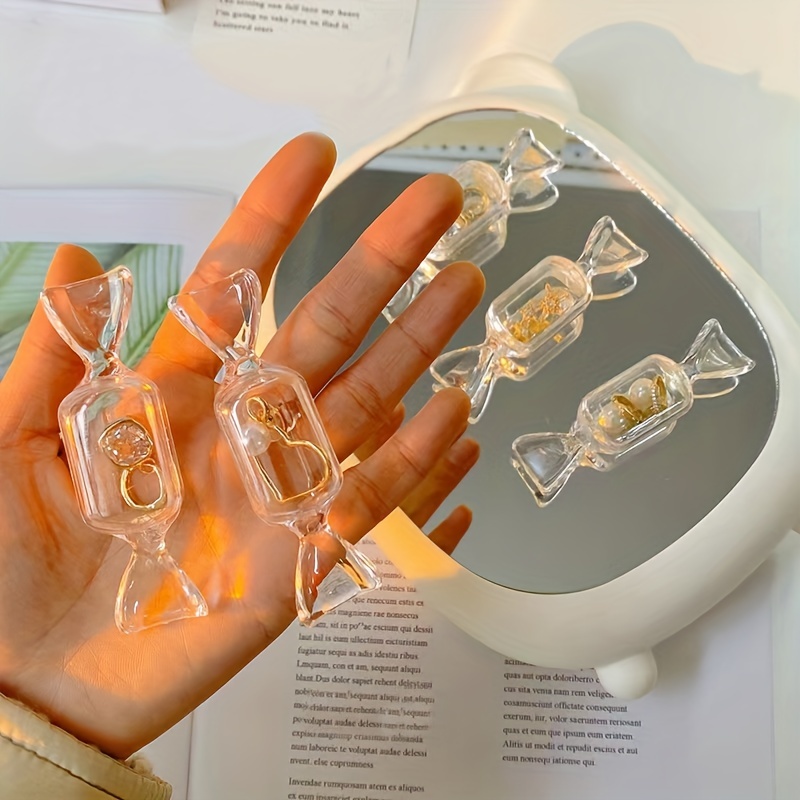 1pc Cartoon Mini Transparent Jewelry Boxes Ring Necklace Storage