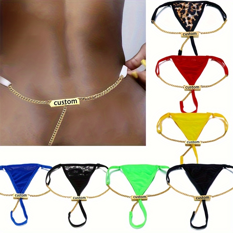 Personalized Sexy Waist Chain Thong for