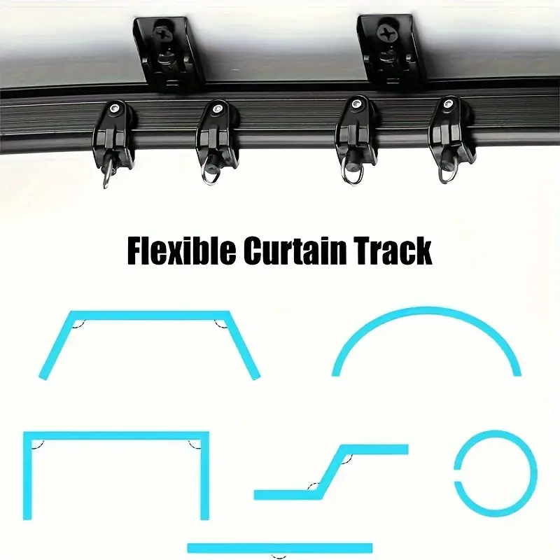 Flexible Bendable Ceiling Curtain Track Window Balcony - Temu
