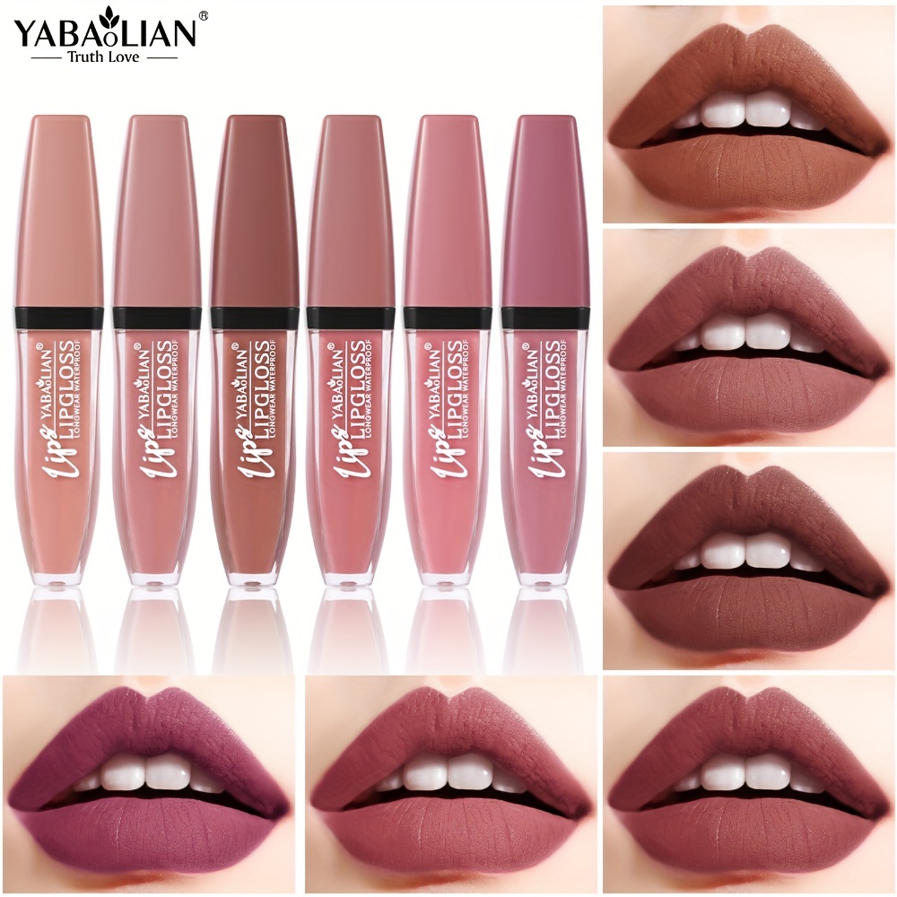 Nude Creamy Lip Glaze Matte Liquid Lipstick Waterproof Long Lasting