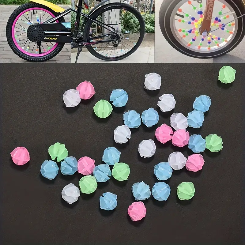 36 Pièces Multicolore Enfants Vélo A Parlé Perles - Temu Belgium