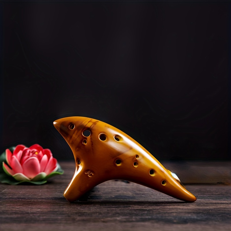 12 Hole Ocarina Alto C Flute Folk Musical Instrument Professionals