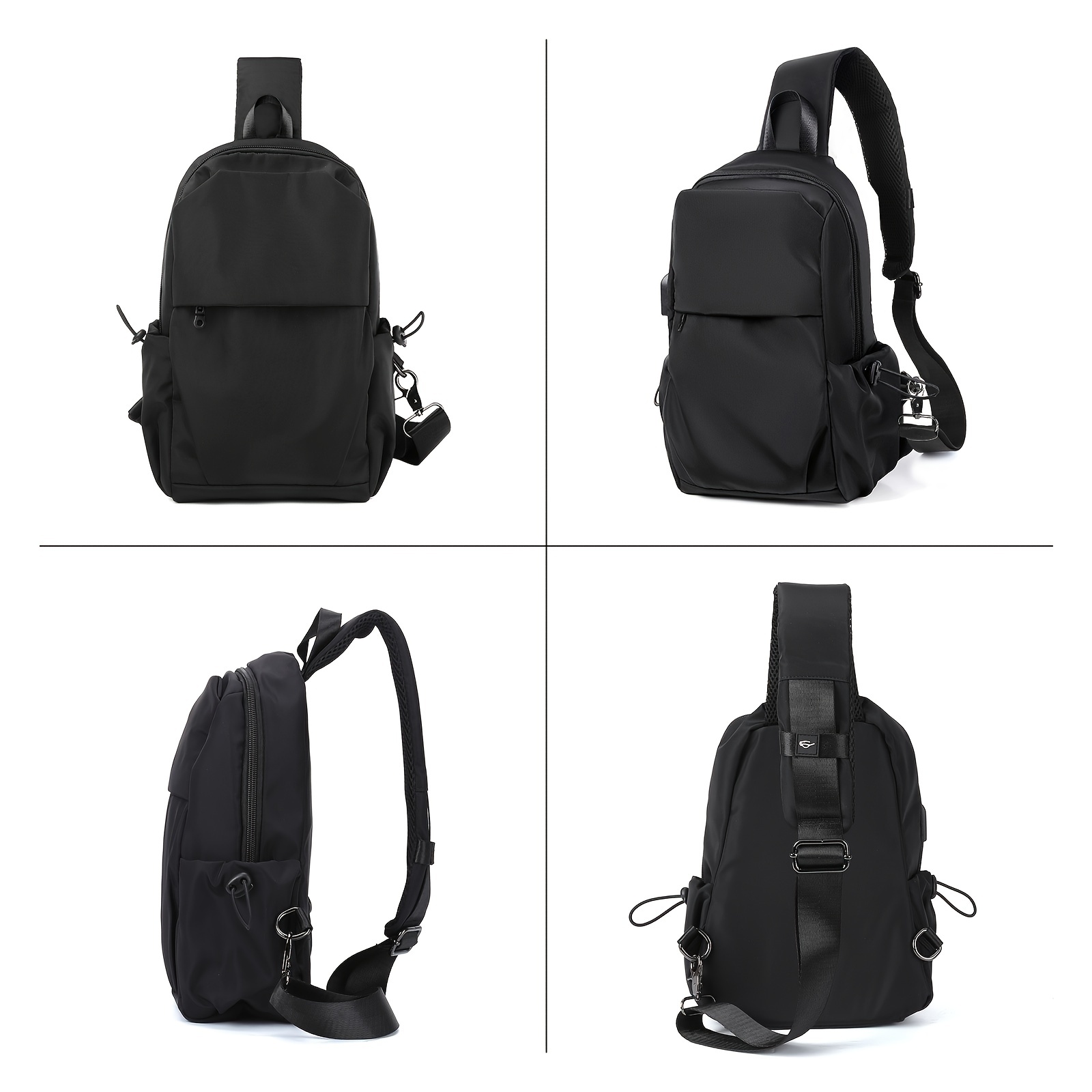 MMTX Sling Bag Sling Backpack Crossbody Bag Hiking Daypack for Men Women -  Small 4 L Backpack Black - Price in India
