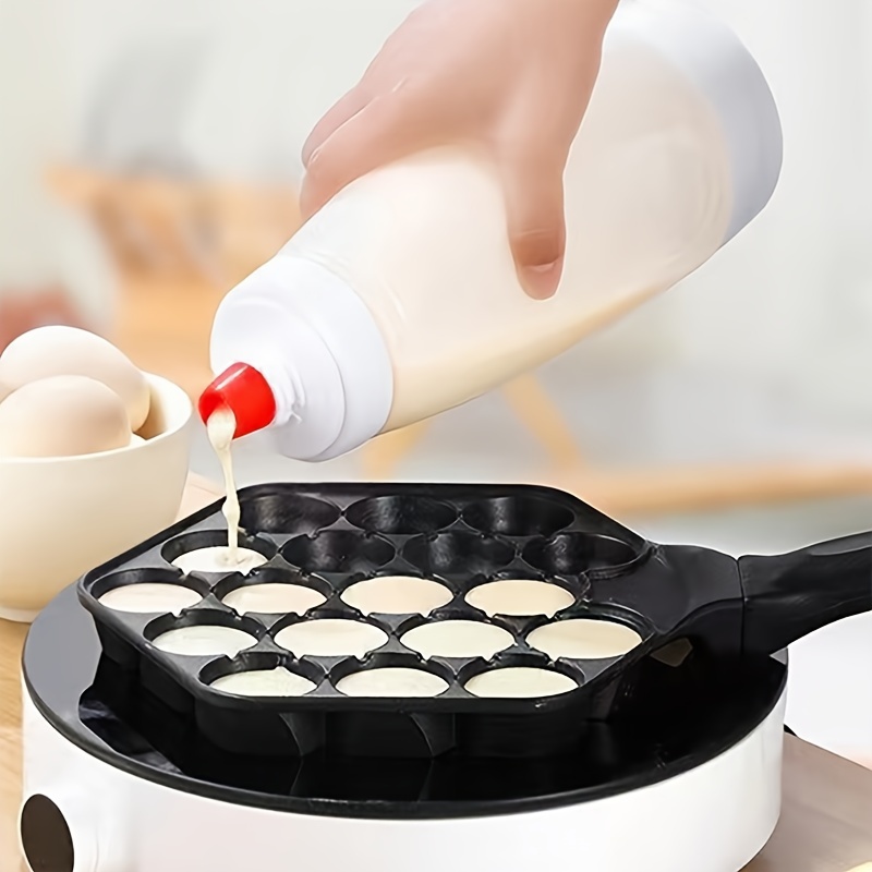 MyLifeUNIT Stainless Steel Pancake Batter Dispenser, Funnel Dispenser with  Stand for Takoyaki and Baking