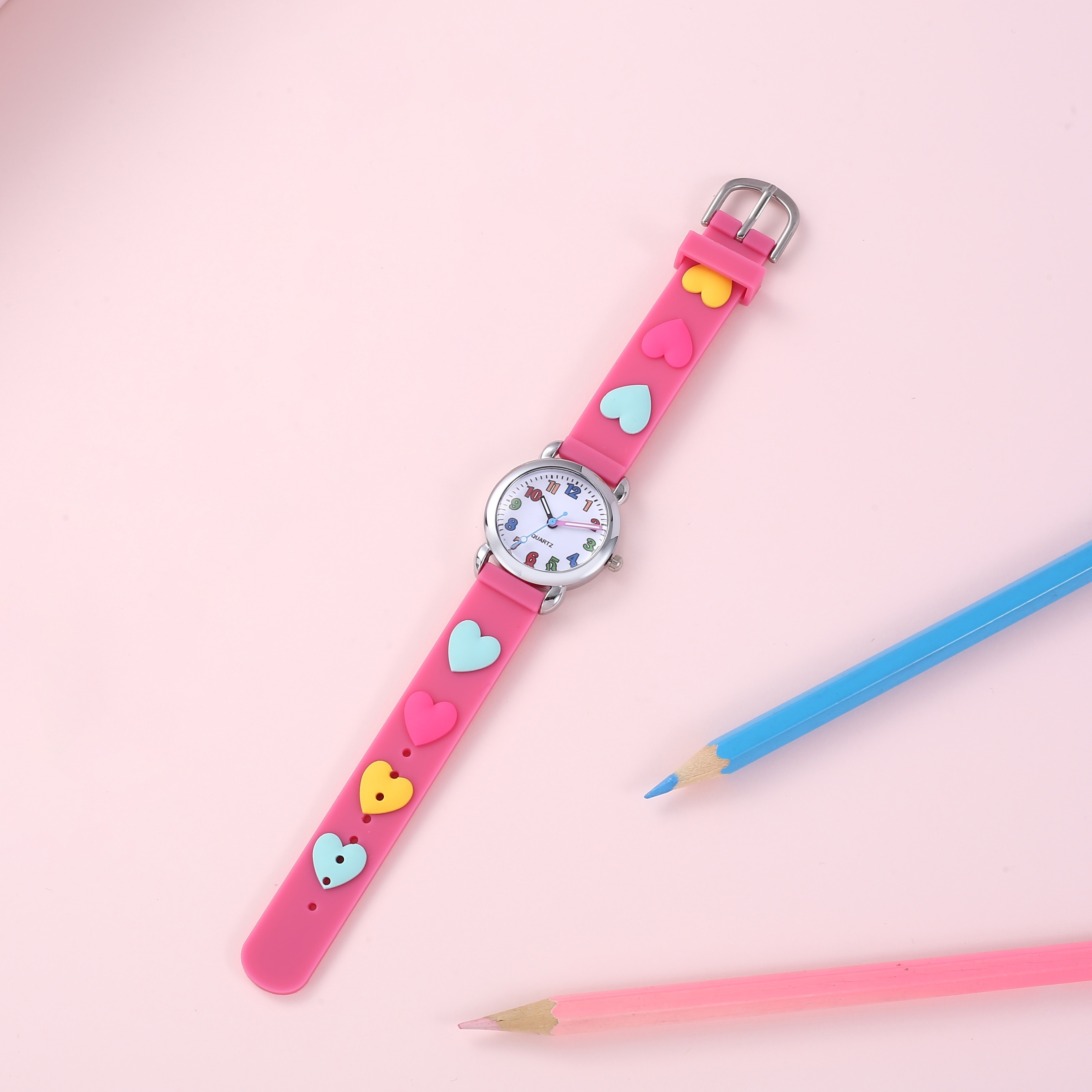 Acquistare TFA Orologio didattico per bambini Tick & Tack 30 x 30 cm,  multicolore Orologio da parete su