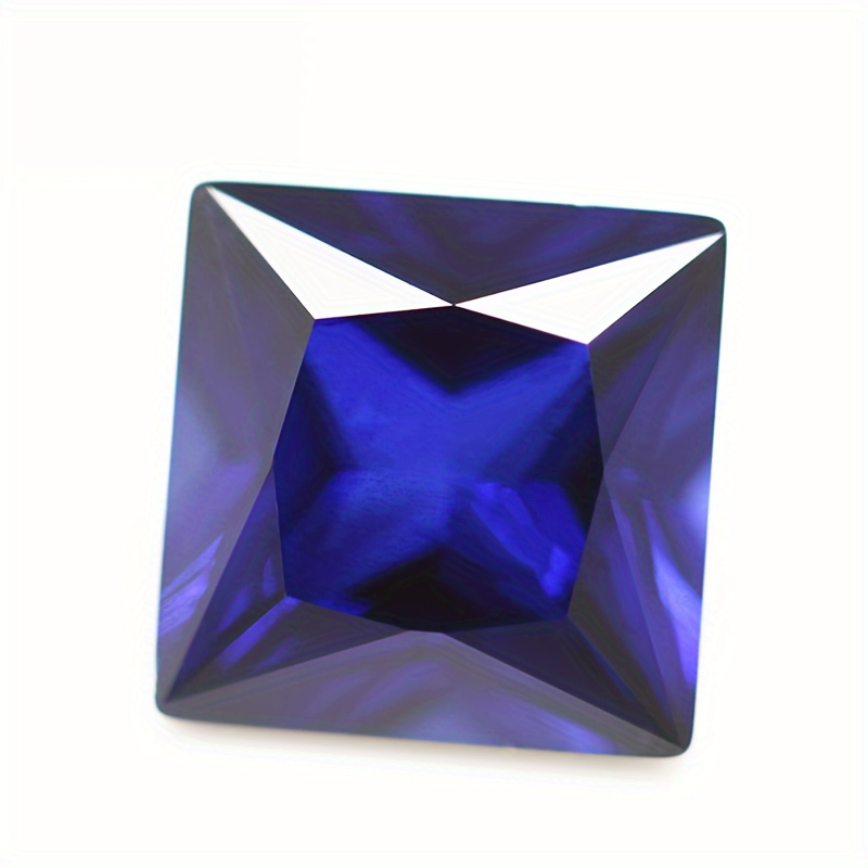 

1.0ct-6.0ct Princess Sapphire Jewelry Accessories Holiday Gifts Laboratory Sapphire Blue Gemstone