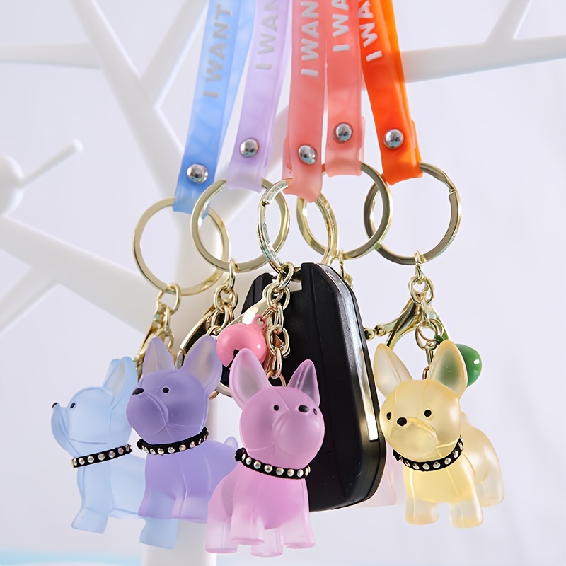 French Bulldog: Leather Bag Charm