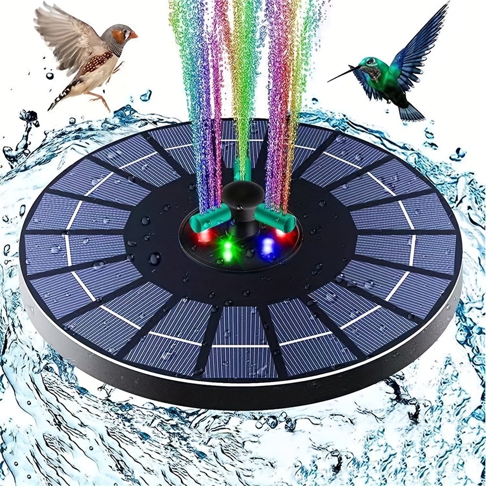 Pompe à fontaine solaire 2,8 W pour piscine, bain d'oiseaux