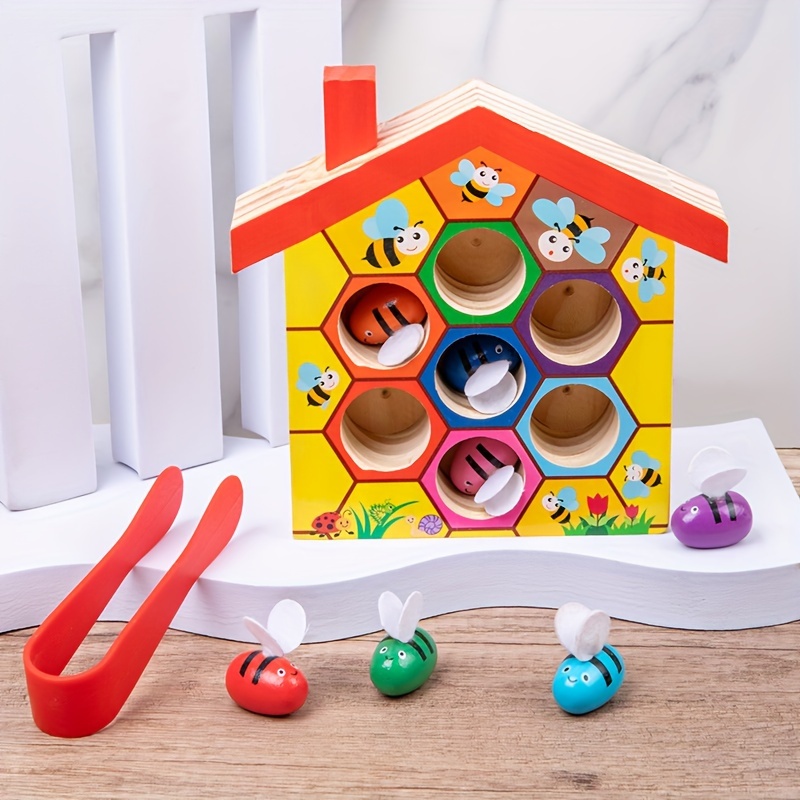 Montessori Holzwaben Spielzeug Fördern Entwicklung - Temu Austria