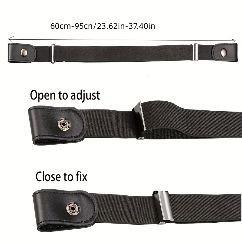 Elastic Buckle free Waist Belt Men Women No Hassle - Temu Canada