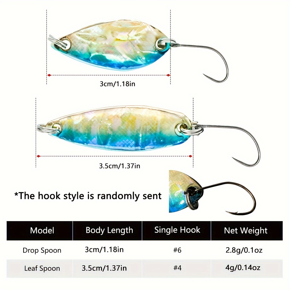 1 Pcs Metal Spoon Fishing Lures Wobblers 3cm 6g Gold Sliver Sequins Spinner  Baits Trout Bass