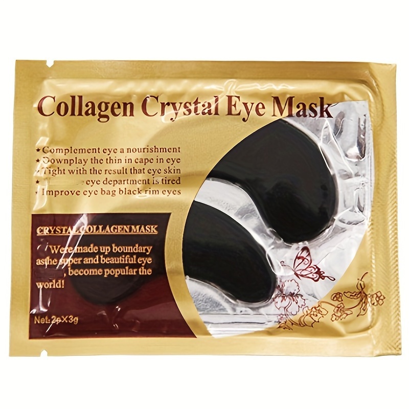 

Eye Pads, Crystal Under Eye Mask For Moisturizing, Fade Fine Lines & Dark Circles & Puffy Eyes Under Eye Patch For Women Men, Black
