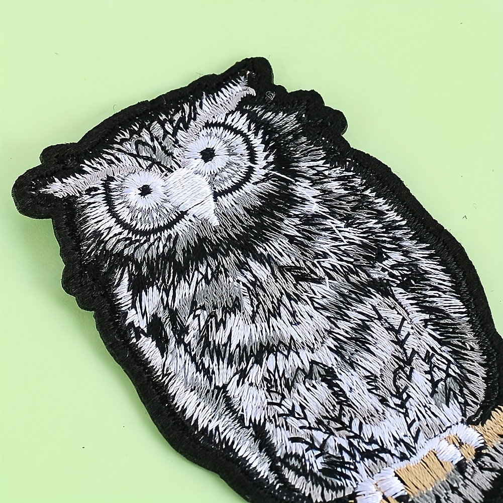 Owl Iron on Embroidered Patch Logo